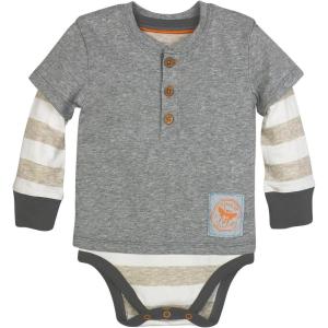 imageBurts Bees Baby Baby Girls Rompers Set of 2 Bubbles One Piece Jumpsuits 100 Organic CottonHeather Grey