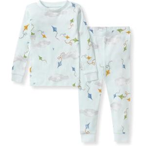 imageBurts Bees Baby Boys 2Piece Long Sleeve Tee and Pants Organic Cotton Pajama SetKite Festival