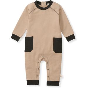 imageBurts Bees Baby Boys Jumpsuit 100 Organic Cotton Onepiece Long Sleeve CoverallGinger Pocket