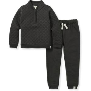imageBurts Bees Baby Boys Shirt and Pant Set Long Sleeve Top amp Bottom Outfit Bundle 100 Organic CottonAsh Quilted Set