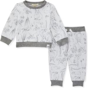 imageBurts Bees Baby Boys Shirt and Pant Set Long Sleeve Top amp Bottom Outfit Bundle 100 Organic CottonBunny Toile