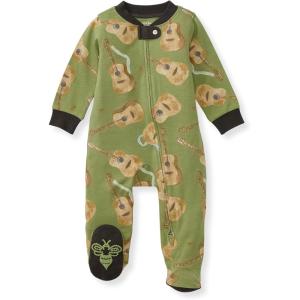 imageBurts Bees Baby Boys Sleep and Play PJs 100 Organic Cotton OnePiece Zip Front Romper Jumpsuit PajamasAcoustic Guitar