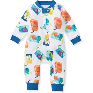 imageBurts Bees Baby Boys Sleep and Play PJs 100 Organic Cotton OnePiece Zip Front Romper Jumpsuit PajamasJuice Box