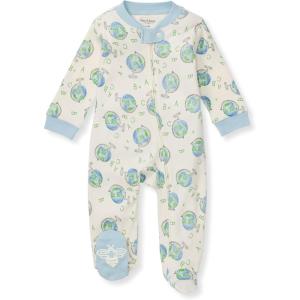 imageBurts Bees Baby Boys Sleep and Play PJs 100 Organic Cotton OnePiece Zip Front Romper Jumpsuit PajamasLittle Globe