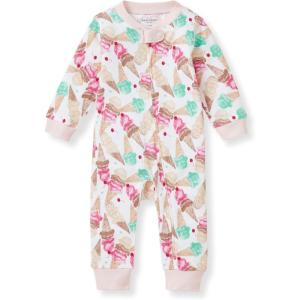 imageBurts Bees Baby Boys Sleep and Play PJs 100 Organic Cotton OnePiece Zip Front Romper Jumpsuit PajamasMini Ice Cream Social