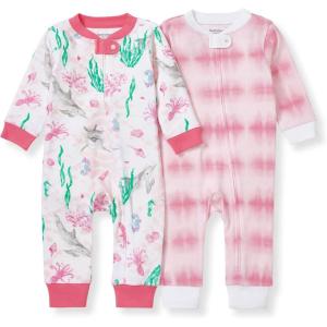 imageBurts Bees Baby Boys Sleep and Play PJs 100 Organic Cotton OnePiece Zip Front Romper Jumpsuit PajamasUnder the Sea