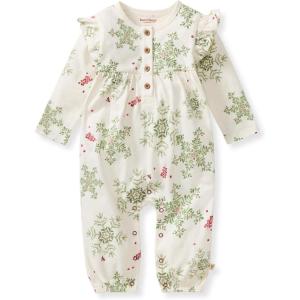 imageBurts Bees Baby babygirls Jumpsuit  100 Organic Cotton Onepiece Coverall Girl Outfit for Sizes Newborn to 24 MonthsHoliday Snowflakes