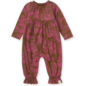 imageBurts Bees Baby babygirls Jumpsuit 100 Organic Cotton Onepiece Long Sleeve Quilted Outfit CoverallValley Flowers