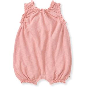 imageBurts Bees Baby babygirls Romper 100 Organic Cotton Onepiece Bubble Shortall and Layette Set Girl OutfitCherry Chunky Slub