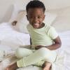 imageBurts Bees Baby Baby Honeysoft Lyocell Pajamas  Tee and Pant 2piece Pj Set Snug Fit Pjs Sizes 12m12ySea Green