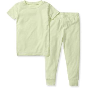 imageBurts Bees Baby Baby Honeysoft Lyocell Pajamas  Tee and Pant 2piece Pj Set Snug Fit Pjs Sizes 12m12ySea Green