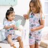 imageBurts Bees Baby Baby Girls Pajamas Short Sleeve Tee and Shorts 2piece Pj Set 100 Organic CottonMagical Mermaids
