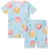 imageBurts Bees Baby Baby Girls Pajamas Short Sleeve Tee and Shorts 2piece Pj Set 100 Organic CottonPuffer Fish