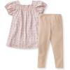 imageBurts Bees Baby Baby Girls Short Sleeve Top and Leggings Set Outfit Bundle 100 Organic CottonFarmhouse Floral