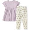 imageBurts Bees Baby Baby Girls Short Sleeve Top and Leggings Set Outfit Bundle 100 Organic CottonFresh Herbs