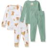 imageBurts Bees Baby Boys 2Piece Long Sleeve Tee and Pants Organic Cotton Pajama SetGolden Retriever