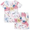 imageBurts Bees Baby Boys Pajamas Short Sleeve Tee and Shorts 2Piece PJ Set 100 Organic CottonFirecrackers
