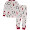 imageBurts Bees Baby Girls Pajamas 2Piece Long Sleeve Tee and Pants Organic Cotton PJ SetVintage Holiday