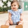 imageBurts Bees Baby babygirls Romper 100 Organic Cotton Onepiece Bubble Shortall and Layette Set Girl Outfit 2packOcean Gems