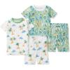 imageBurts Bees Baby Boys Pajamas Short Sleeve Tee and Shorts 2Piece PJ Set 100 Organic CottonBeachy Palms  Surf Shop