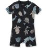 imageBurts Bees Baby Short Sleeve Pajamas Onepiece Sleeper Romper Pjs Snug Fit for Infants 3 to 24 MonthsMosaic Sea Animals