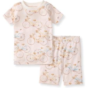 imageBurts Bees Baby Baby Girls Pajamas Short Sleeve Tee and Shorts 2piece Pj Set 100 Organic CottonBicycles