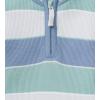 imageBurts Bees Baby Jumpsuit 100 Organic Cotton Onepiece Outfit Coverall With HatBlue Multi Stripe
