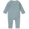 imageBurts Bees Baby Jumpsuit 100 Organic Cotton Onepiece Outfit Coverall With HatBlue Raised Bee