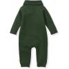 imageBurts Bees Baby Jumpsuit 100 Organic Cotton Onepiece Outfit Coverall With HatDark Jade Shawl Collar