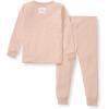 imageBurts Bees Baby Unisex Baby Honeysoft Pajamas Tee and Pant 2Piece PJ Set Soft Organic Cotton amp Lyocell BlendApple Jersey Slub