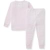 imageBurts Bees Baby Unisex Baby Honeysoft Pajamas Tee and Pant 2Piece PJ Set Soft Organic Cotton amp Lyocell BlendLavender Jersey Slub