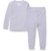 imageBurts Bees Baby Unisex Baby Honeysoft Pajamas Tee and Pant 2Piece PJ Set Soft Organic Cotton amp Lyocell BlendPurple Lilac