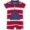imageBurts Bees Baby Jumpsuit 100 Organic Cotton Onepiece Outfit Coverall With HatCherry Multi Stripe