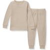 imageBurts Bees Baby Unisex Baby Honeysoft Pajamas Tee and Pant 2Piece PJ Set Soft Organic Cotton amp Lyocell BlendTan