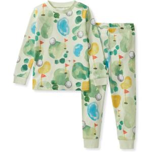 imageBurts Bees Baby Boys 2Piece Long Sleeve Tee and Pants Organic Cotton Pajama SetThe Green