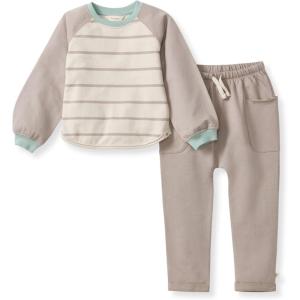 imageBurts Bees Baby Boys Shirt and Pant Set Long Sleeve Top amp Bottom Outfit Bundle 100 Organic CottonBasic Stripe