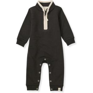 imageBurts Bees Baby Jumpsuit 100 Organic Cotton Onepiece Outfit Coverall With HatAsh Quarter Zip