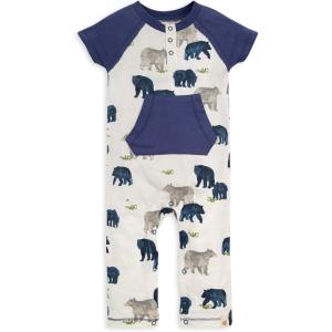 imageBurts Bees Baby Jumpsuit 100 Organic Cotton Onepiece Outfit Coverall With HatFriendly Bears