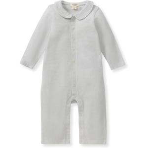imageBurts Bees Baby Jumpsuit 100 Organic Cotton Onepiece Outfit Coverall With HatMorning Blue