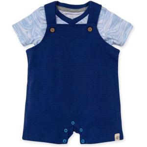 imageBurts Bees Baby Jumpsuit 100 Organic Cotton Onepiece Outfit Coverall With HatWaves Overall