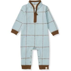 imageBurts Bees Baby Jumpsuit 100 Organic Cotton Onepiece Outfit Coverall With HatWindow Plaid