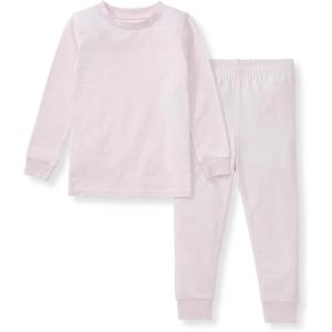 imageBurts Bees Baby Unisex Baby Honeysoft Pajamas Tee and Pant 2Piece PJ Set Soft Organic Cotton amp Lyocell BlendLavender Jersey Slub
