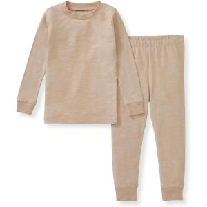 imageBurts Bees Baby Unisex Baby Honeysoft Pajamas Tee and Pant 2Piece PJ Set Soft Organic Cotton amp Lyocell BlendNeutral Jersey Slub