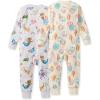 imageBurts Bees Baby Baby Girls Footless Sleepers 100 Organic Cotton Onepiece Pjs Zip Up Jumpsuit Snug Fit PajamasSnorkeling Friends  Beachcomber