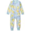 imageBurts Bees Baby Baby Girls Footless Sleepers 100 Organic Cotton Onepiece Pjs Zip Up Jumpsuit Snug Fit PajamasLemon Tiles