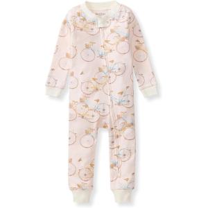imageBurts Bees Baby Baby Girls Footless Sleepers 100 Organic Cotton Onepiece Pjs Zip Up Jumpsuit Snug Fit PajamasBicycles