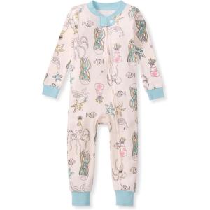 imageBurts Bees Baby Baby Girls Footless Sleepers 100 Organic Cotton Onepiece Pjs Zip Up Jumpsuit Snug Fit PajamasSealebration