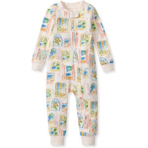 imageBurts Bees Baby Baby Girls Footless Sleepers 100 Organic Cotton Onepiece Pjs Zip Up Jumpsuit Snug Fit PajamasSeaside View