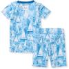 imageBurts Bees Baby Unisex Pajamas Short Sleeve Tee and Shorts 2Piece PJ Set 100 Organic CottonMediterranean Sailing