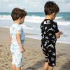 imageBurts Bees Baby Unisex Pajamas Short Sleeve Tee and Shorts 2Piece PJ Set 100 Organic CottonMosaic Sea Animals